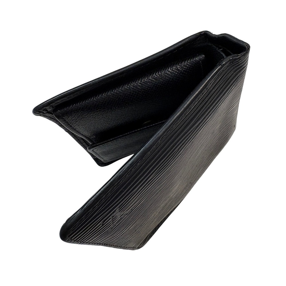 Louis Vuitton Men's Black Epi Leather Bifold Wallet Coin Pocket - Picture 13 of 15